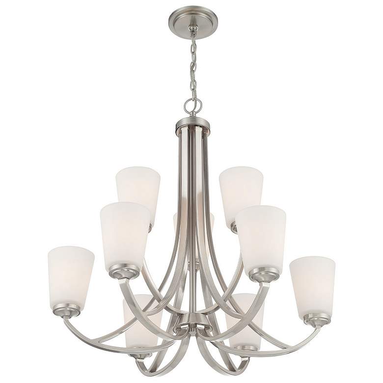 Image 6 Minka-Lavery Overland Park 30" Wide 9-Light Brushed Nickel Chandelier more views