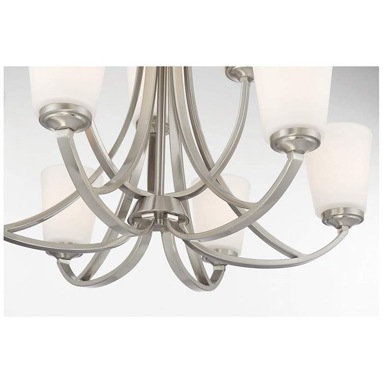 Image 7 Minka-Lavery Overland Park 30" Wide 9-Light Brushed Nickel Chandelier more views