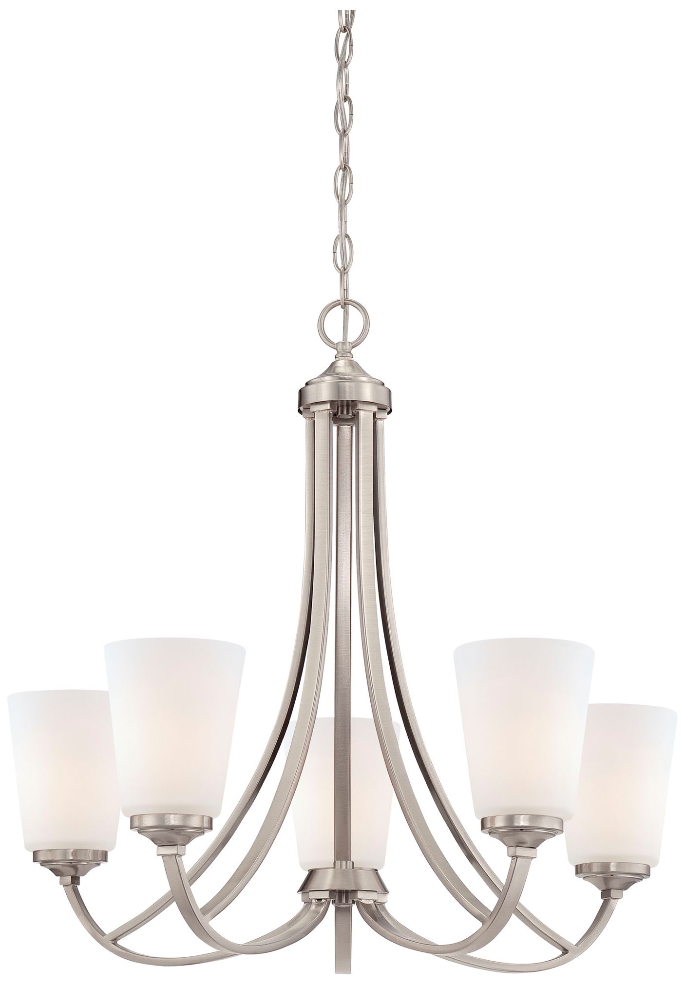 Minka-Lavery Overland Park 5-Light Brushed Nickel Chandelier
