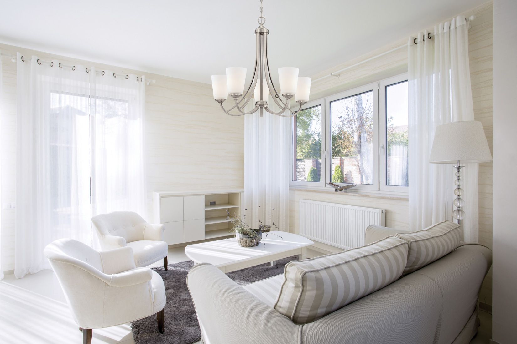Image 3 Minka-Lavery Overland Park 5-Light Brushed Nickel Chandelier more views