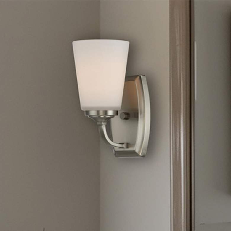 Image 1 Minka-Lavery Overland Park 9" High Brushed Nickel Bath Light