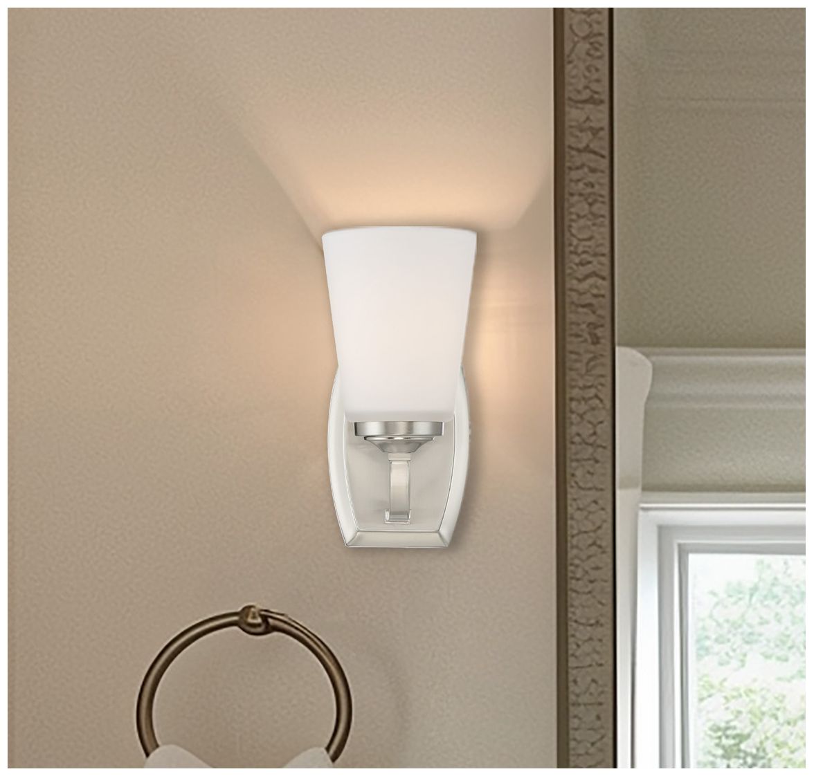 Image 3 Minka-Lavery Overland Park 9" High Brushed Nickel Bath Light more views