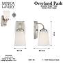 Minka-Lavery Overland Park 9" High Brushed Nickel Bath Light