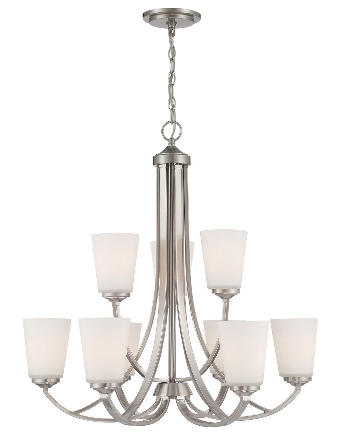 Image 4 Minka-Lavery Overland Park 9-Light Brushed Nickel Chandelier more views