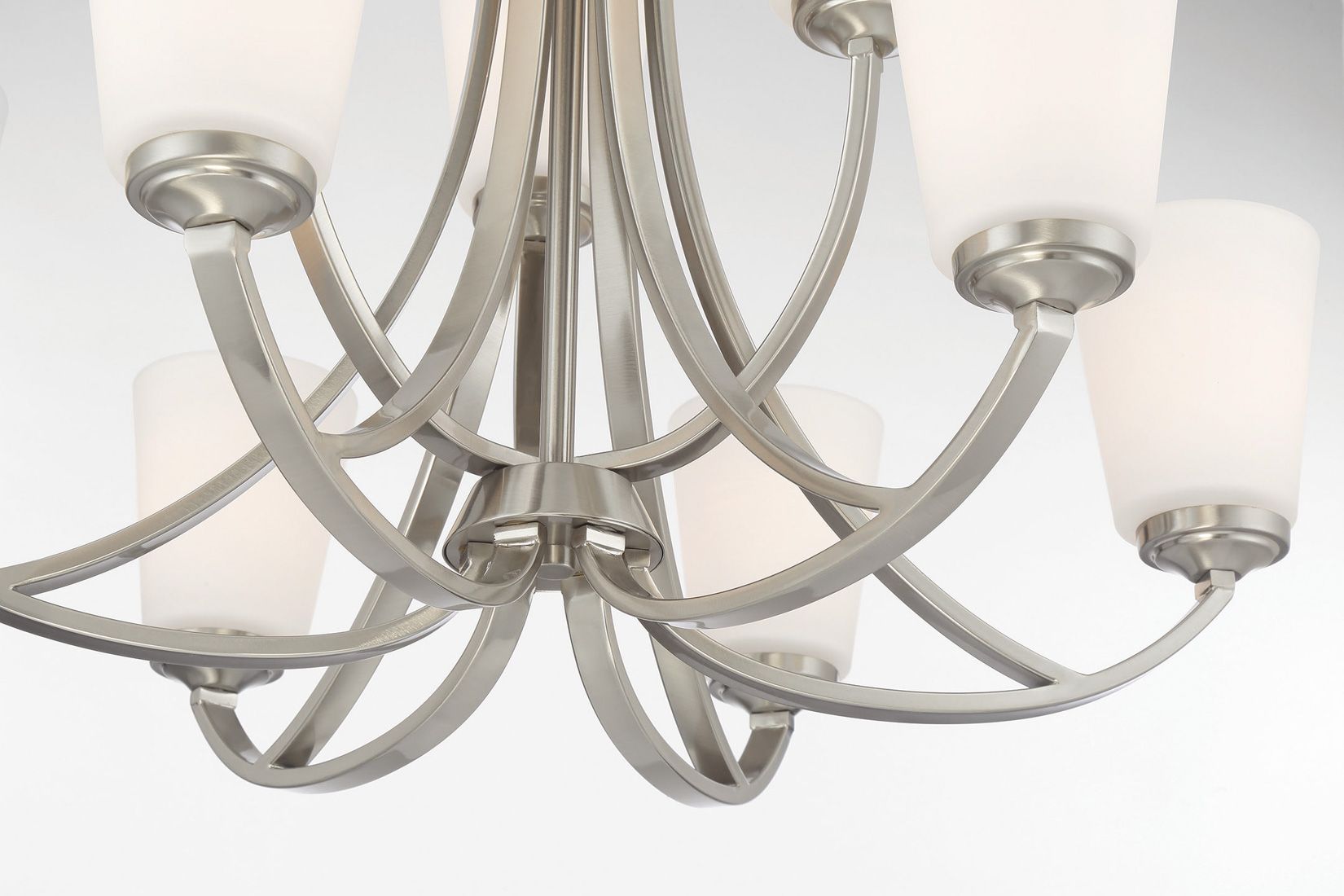 Image 7 Minka-Lavery Overland Park 9-Light Brushed Nickel Chandelier more views