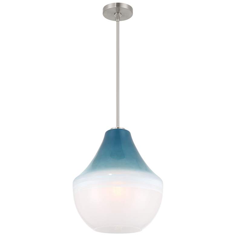 Image 1 Minka-Lavery Pacific 1-Light 14-in Brushed Nickel Indoor Pendant