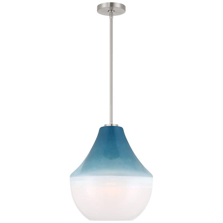 Image 2 Minka-Lavery Pacific 1-Light 14-in Brushed Nickel Indoor Pendant more views