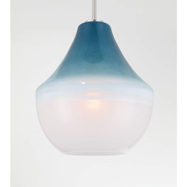Image 3 Minka-Lavery Pacific 1-Light 14-in Brushed Nickel Indoor Pendant more views