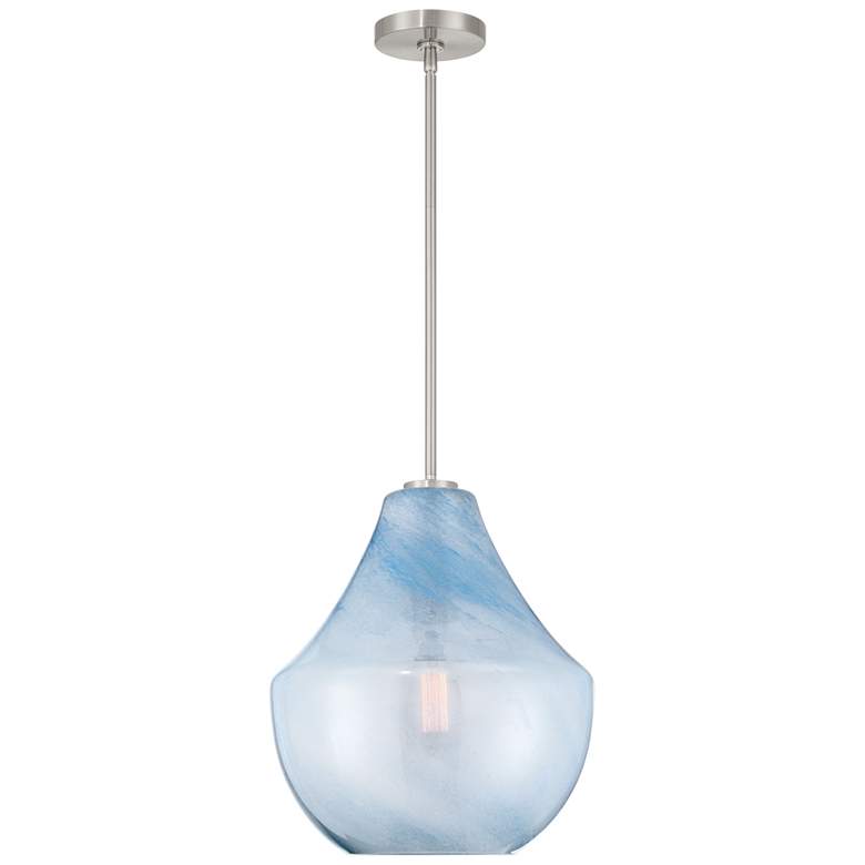 Image 2 Minka-Lavery Pacific 1-Light 14-in Brushed Nickel Indoor Pendant more views