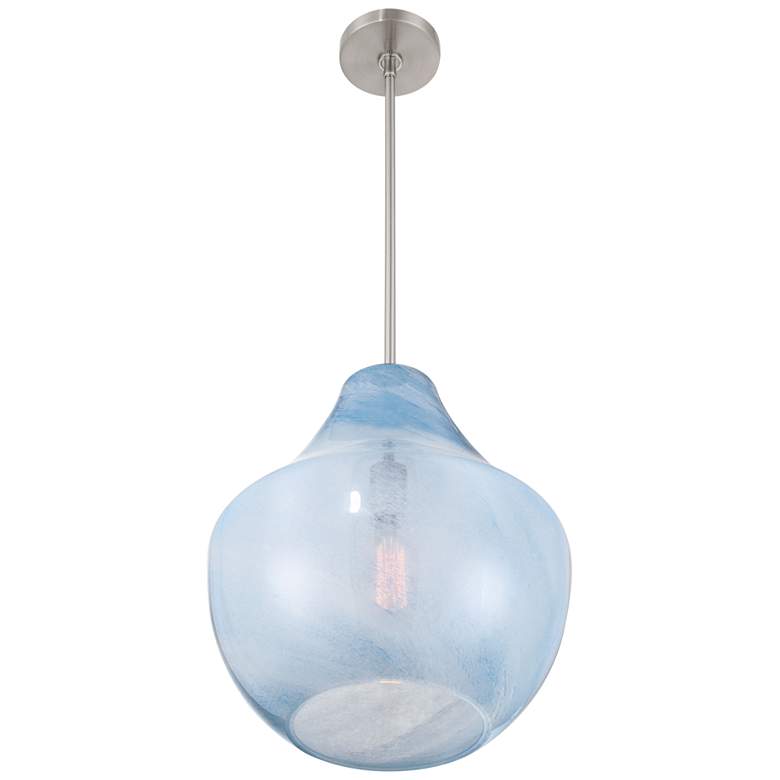 Image 4 Minka-Lavery Pacific 1-Light 14-in Brushed Nickel Indoor Pendant more views