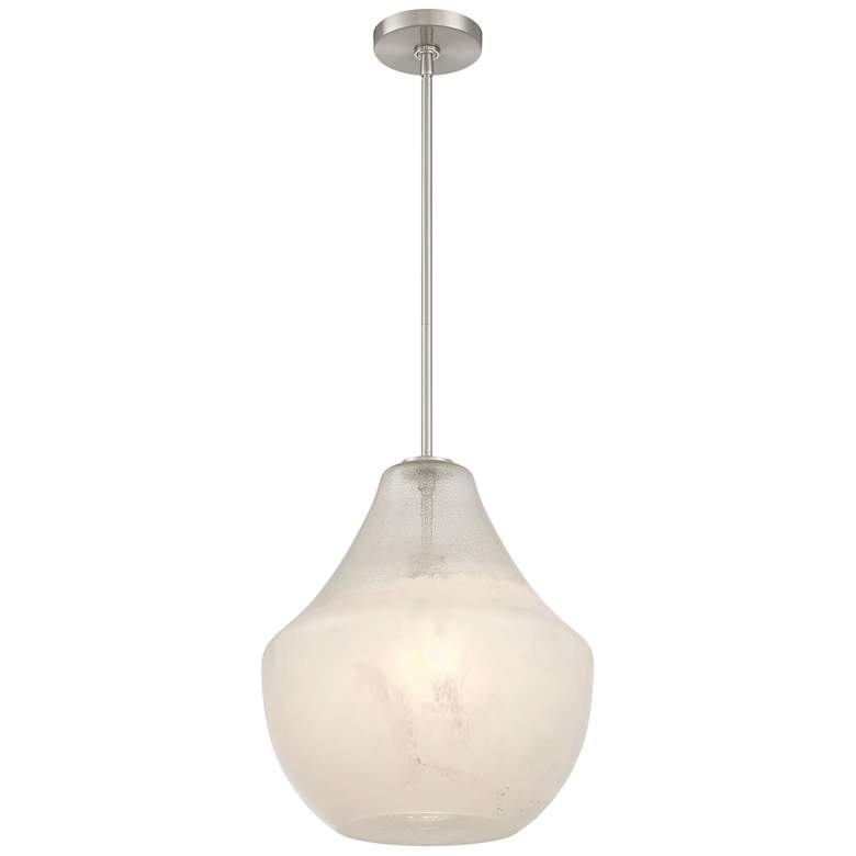 Image 1 Minka-Lavery Pacific 1-Light 14-in Brushed Nickel Indoor Pendant