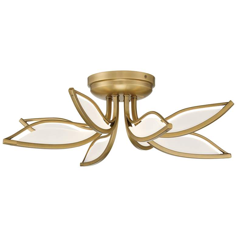 Image 1 Minka-Lavery Papilio LED 21-in Legacy Brass Indoor Flush Mount