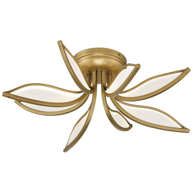 Image 2 Minka-Lavery Papilio LED 21-in Legacy Brass Indoor Flush Mount more views