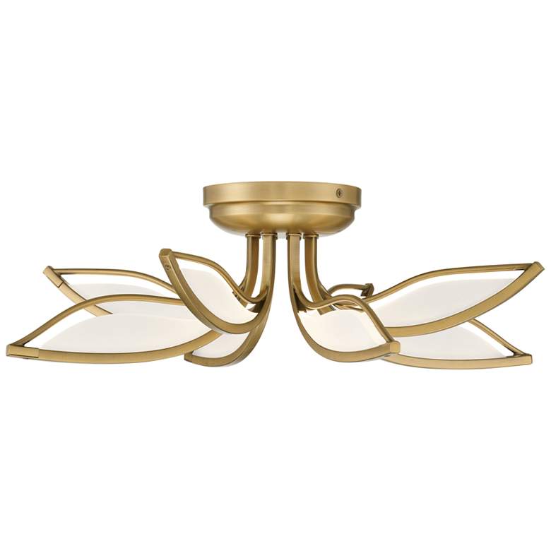Image 3 Minka-Lavery Papilio LED 21-in Legacy Brass Indoor Flush Mount more views