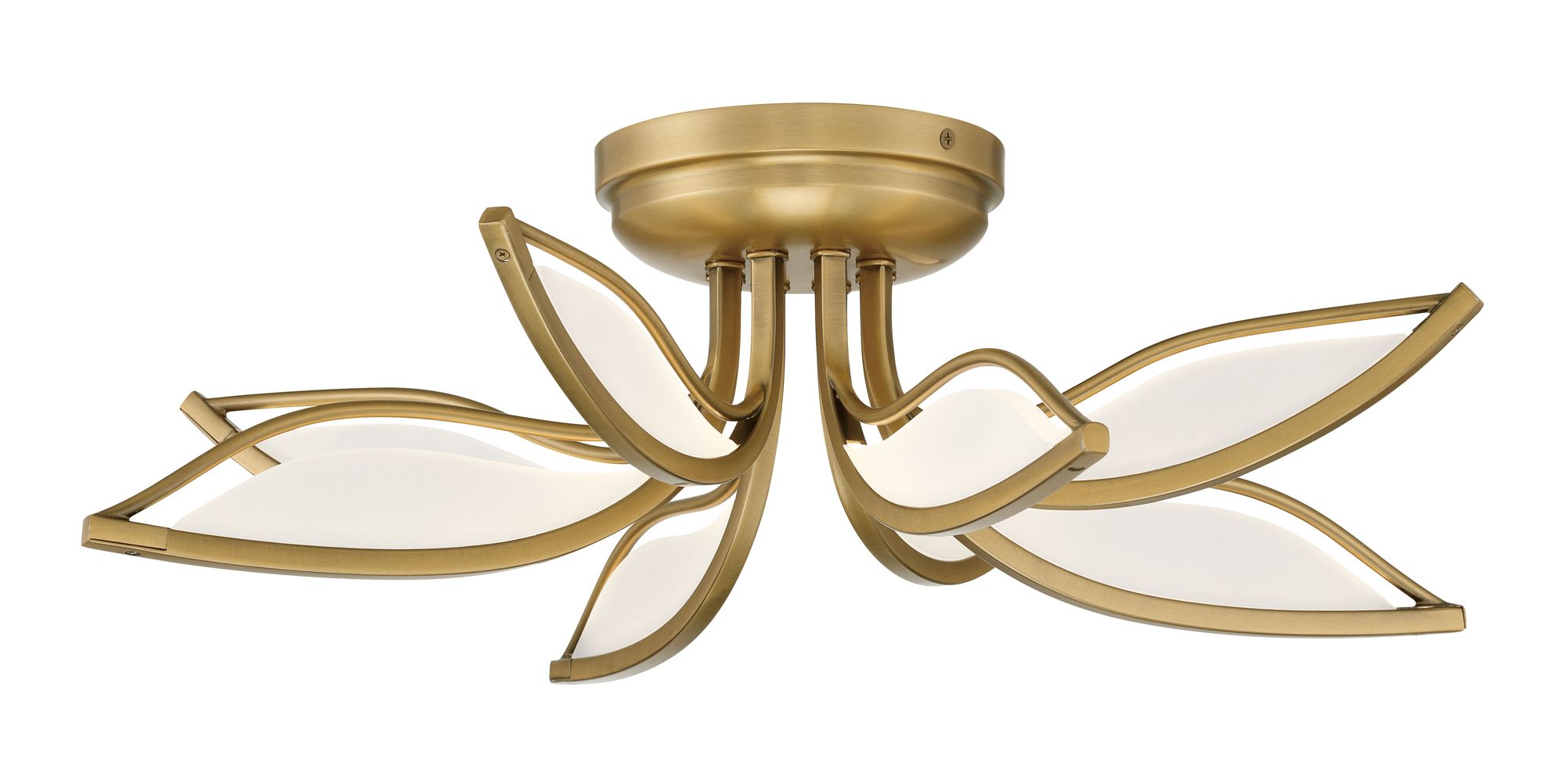 Minka-Lavery Papilio LED 21-in Legacy Brass Indoor Flush Mount