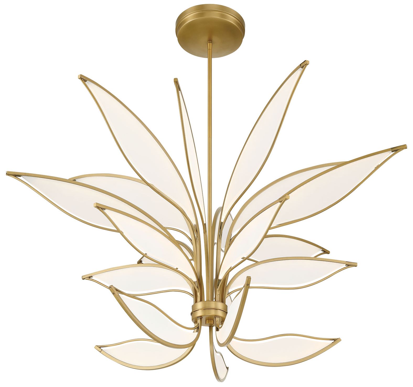 Minka-Lavery Papilio LED 46-in Legacy Brass Indoor Chandelier