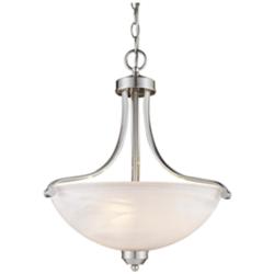Minka Lavery Paradox 18&quot; Wide Brushed Nickel Pendant Chandelier