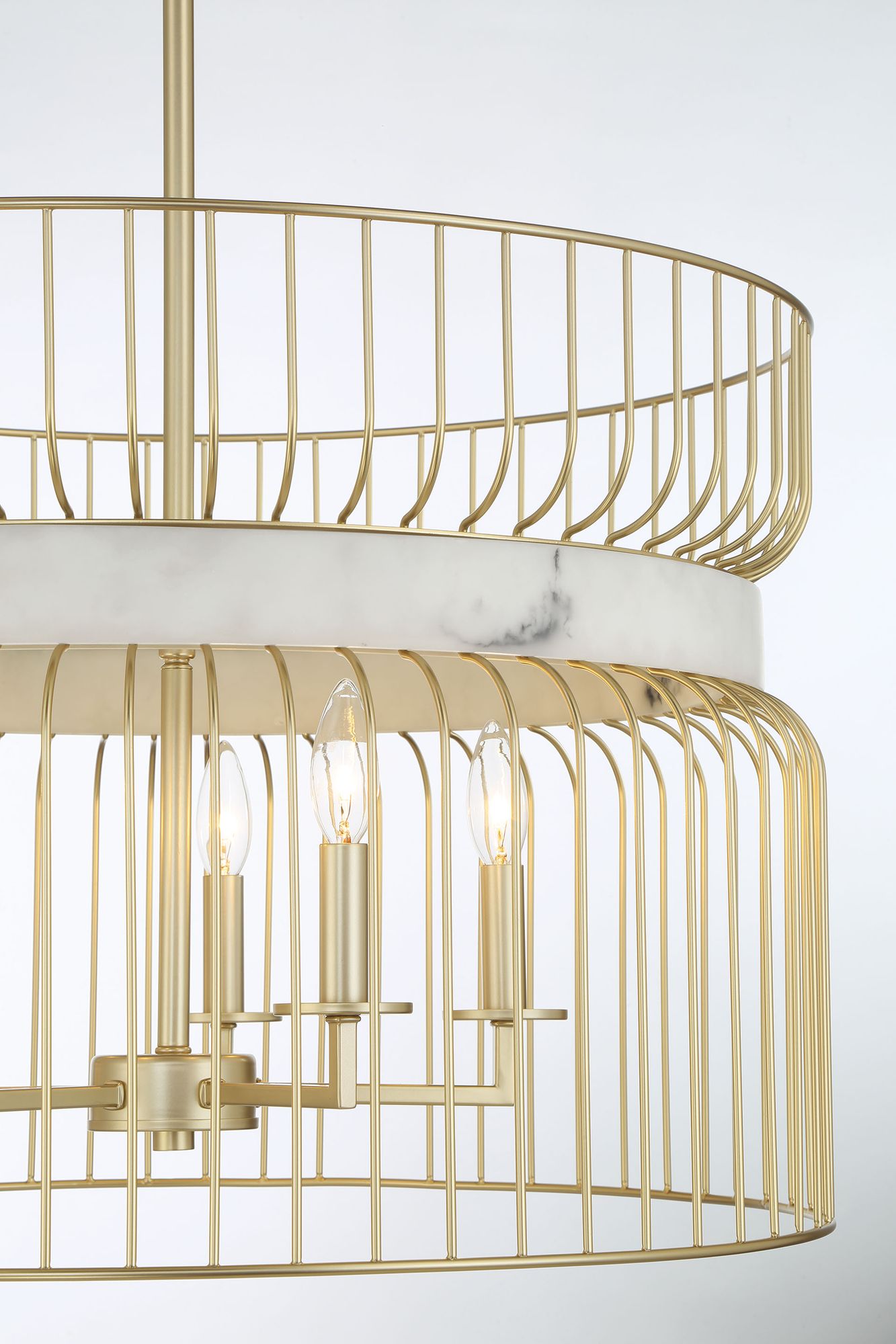 Image 5 Minka-Lavery Park Slope 5-Light Nouveau Gold Pendant more views