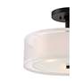2_Minka-Lavery Parsons 15" 3-Light Sand Coal Semi Flush Ceiling Light more views
