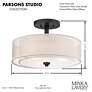 4_Minka-Lavery Parsons 15" 3-Light Sand Coal Semi Flush Ceiling Light more views