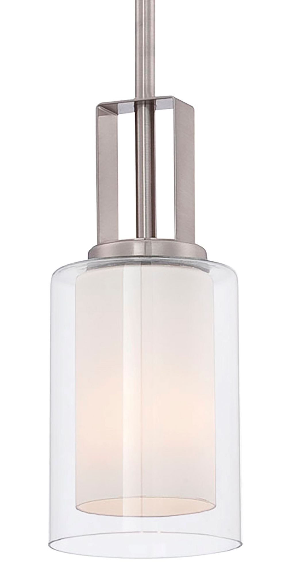 Image 3 Minka-Lavery Parsons Studio 1-Light Brushed Nickel Mini Pendant more views