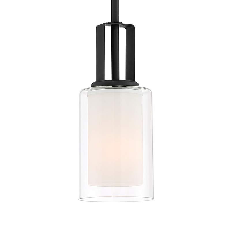 Image 2 Minka-Lavery Parsons Studio 1-Light Sand Coal Mini Pendant more views
