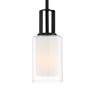 2_Minka-Lavery Parsons Studio 1-Light Sand Coal Mini Pendant more views