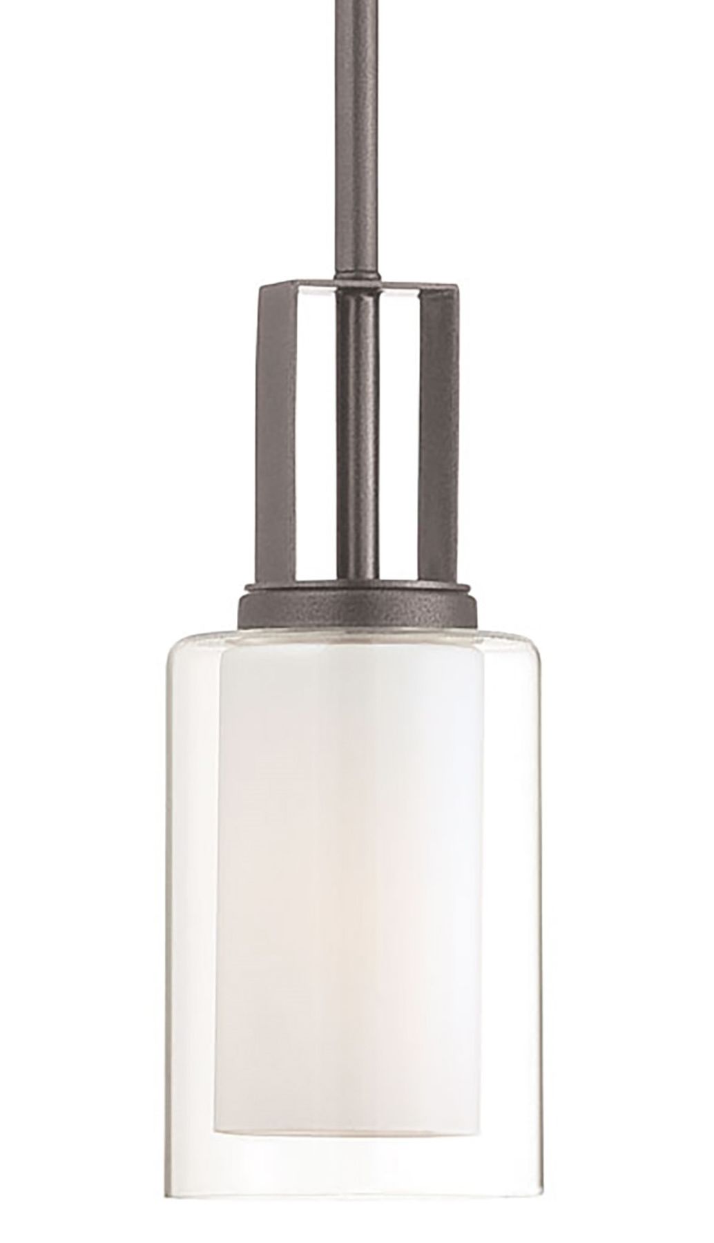 Image 4 Minka-Lavery Parsons Studio 1-Light Smoked Iron Mini Pendant with Shade more views