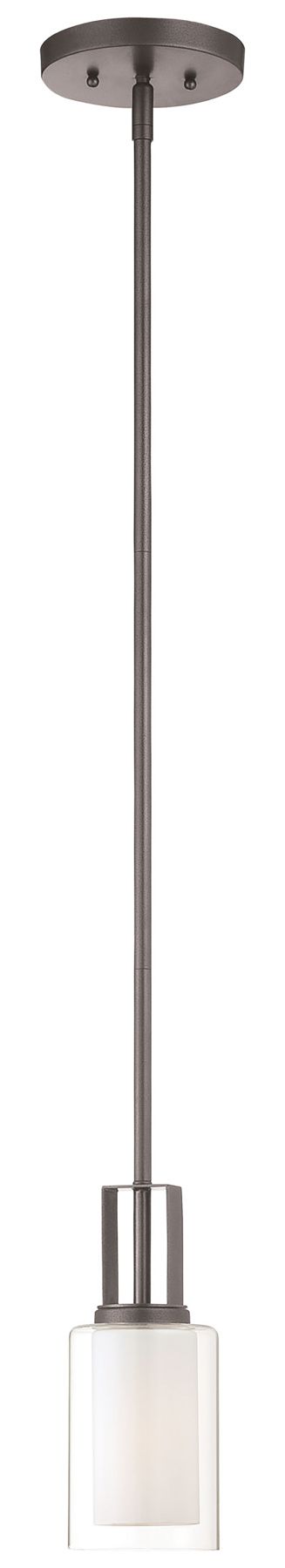 Image 6 Minka-Lavery Parsons Studio 1-Light Smoked Iron Mini Pendant with Shade more views