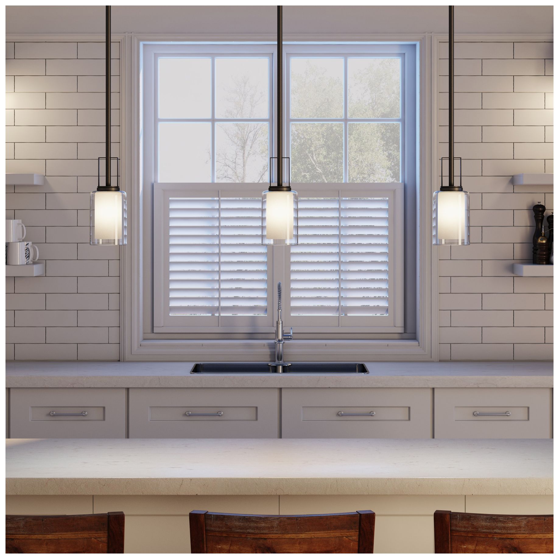 Image 3 Minka-Lavery Parsons Studio 1-Light Smoked Iron Mini Pendant more views