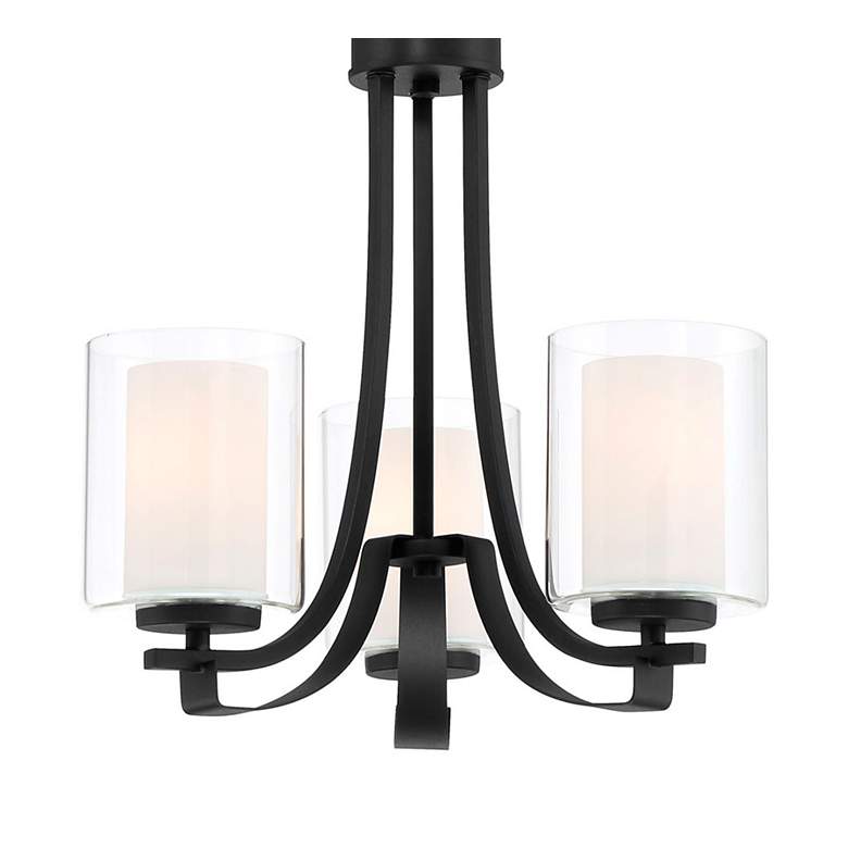 Image 3 Minka Lavery Parsons Studio 18 inch Sand Black Coal 3-Light Chandelier more views