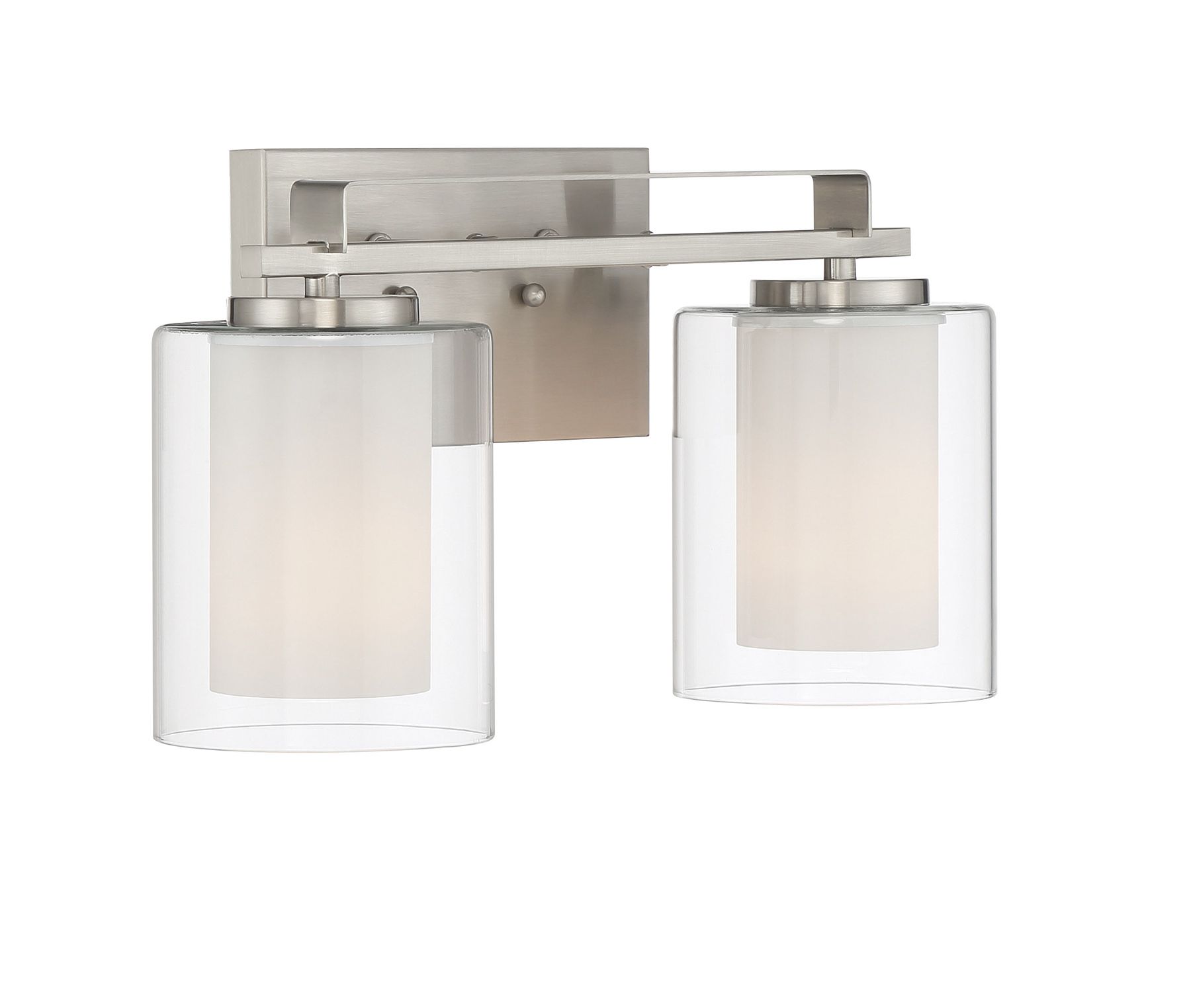 Image 2 Minka-Lavery Parsons Studio 2-Light Brushed Nickel Vanity Light more views