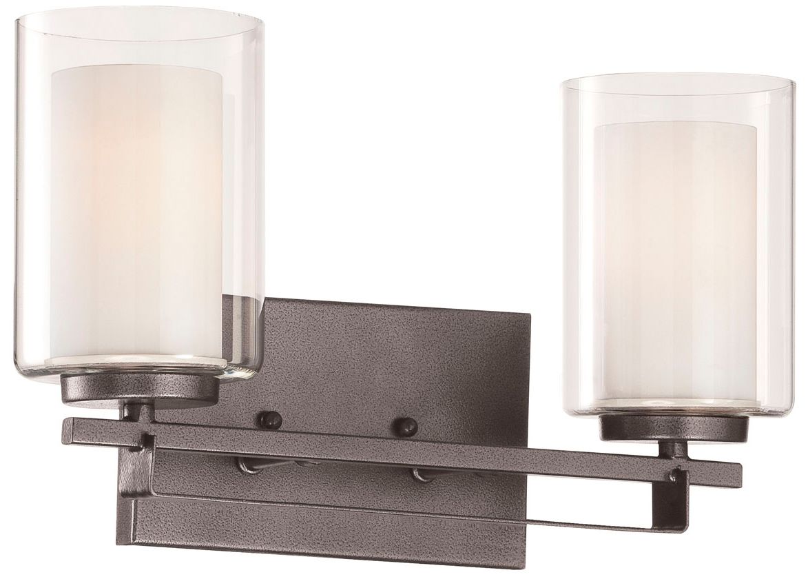 Image 2 Minka-Lavery Parsons Studio 2-Light Smoked Iron Vanity Light