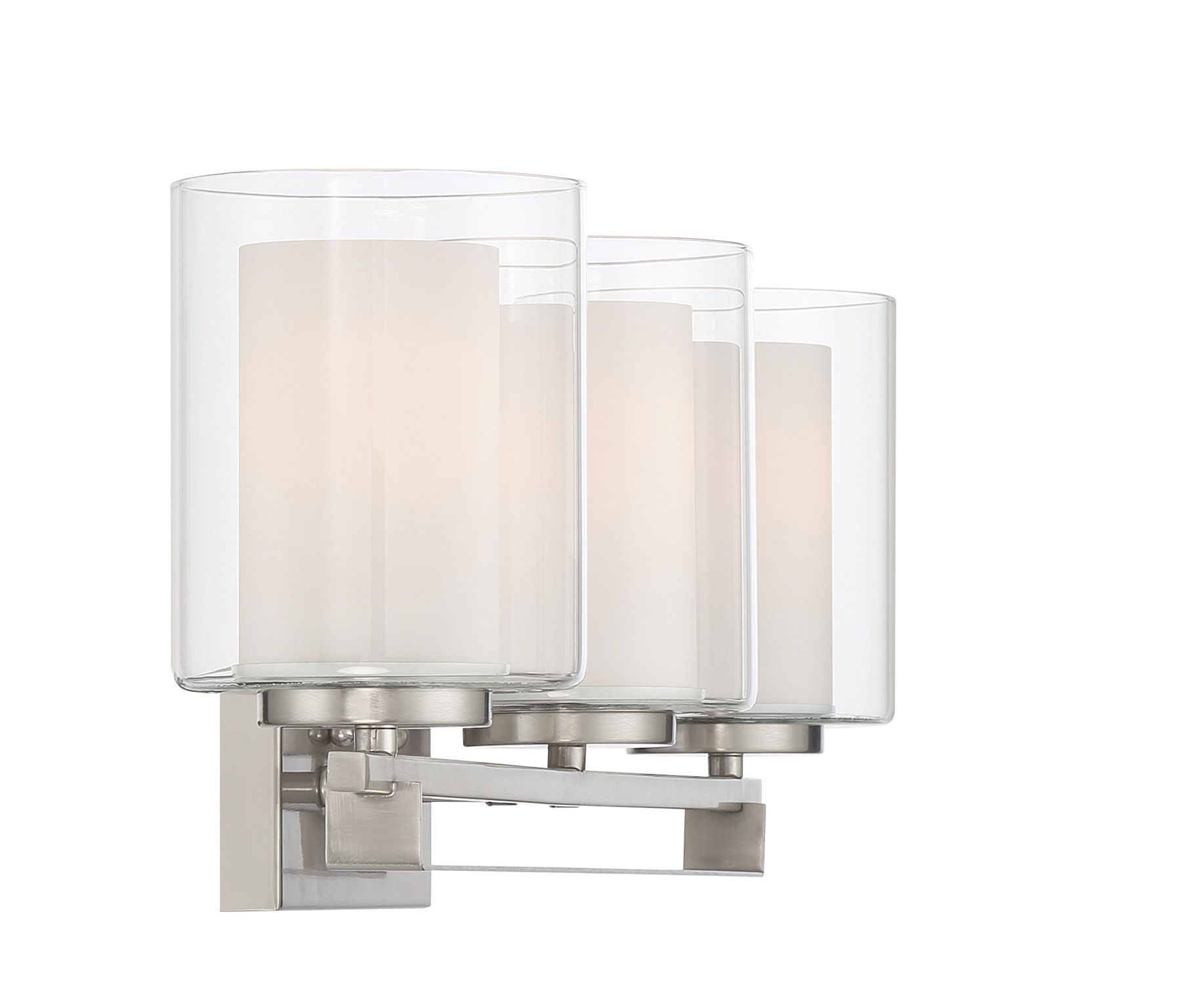 Image 2 Minka-Lavery Parsons Studio 3-Light Brushed Nickel Bath Bar more views