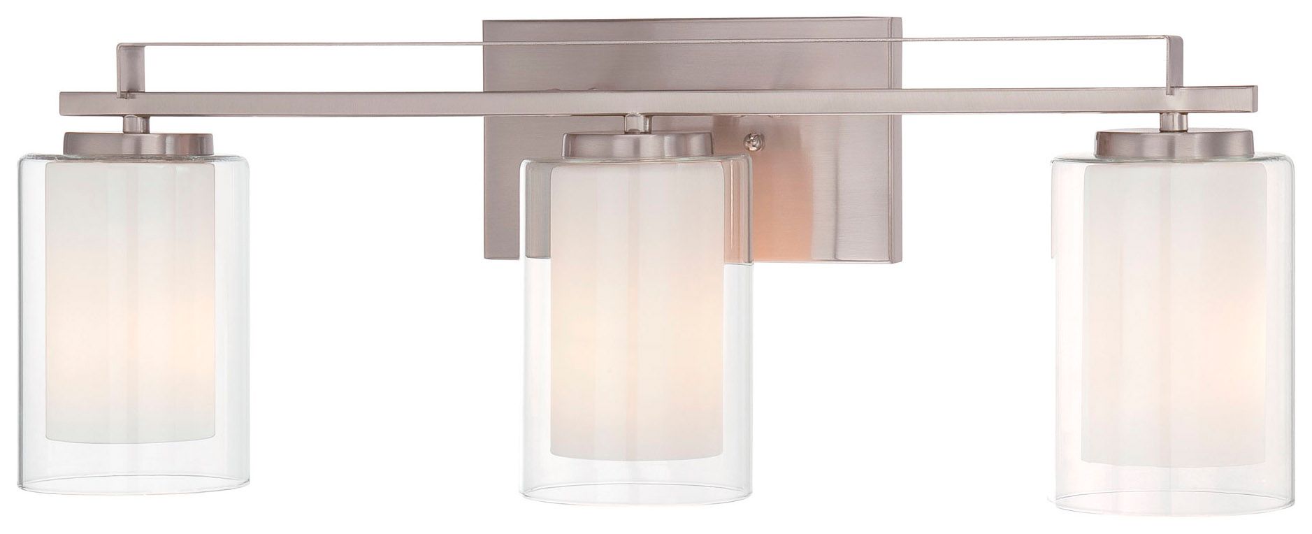 Image 3 Minka-Lavery Parsons Studio 3-Light Brushed Nickel Bath Bar more views