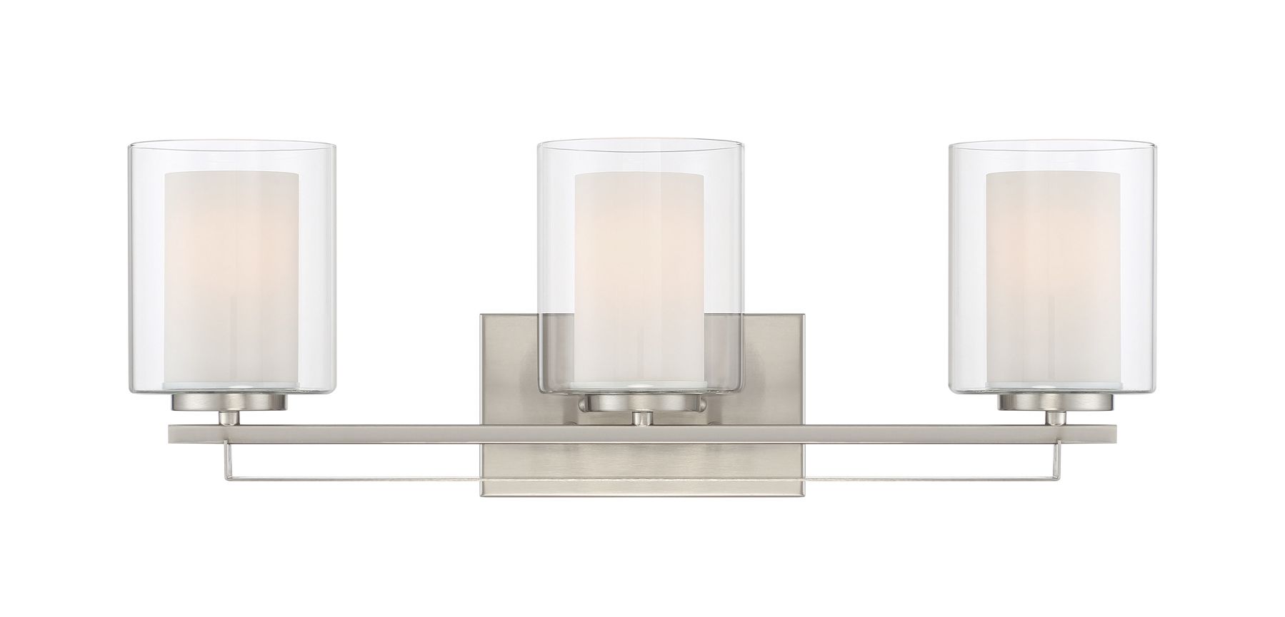 Image 4 Minka-Lavery Parsons Studio 3-Light Brushed Nickel Bath Bar more views