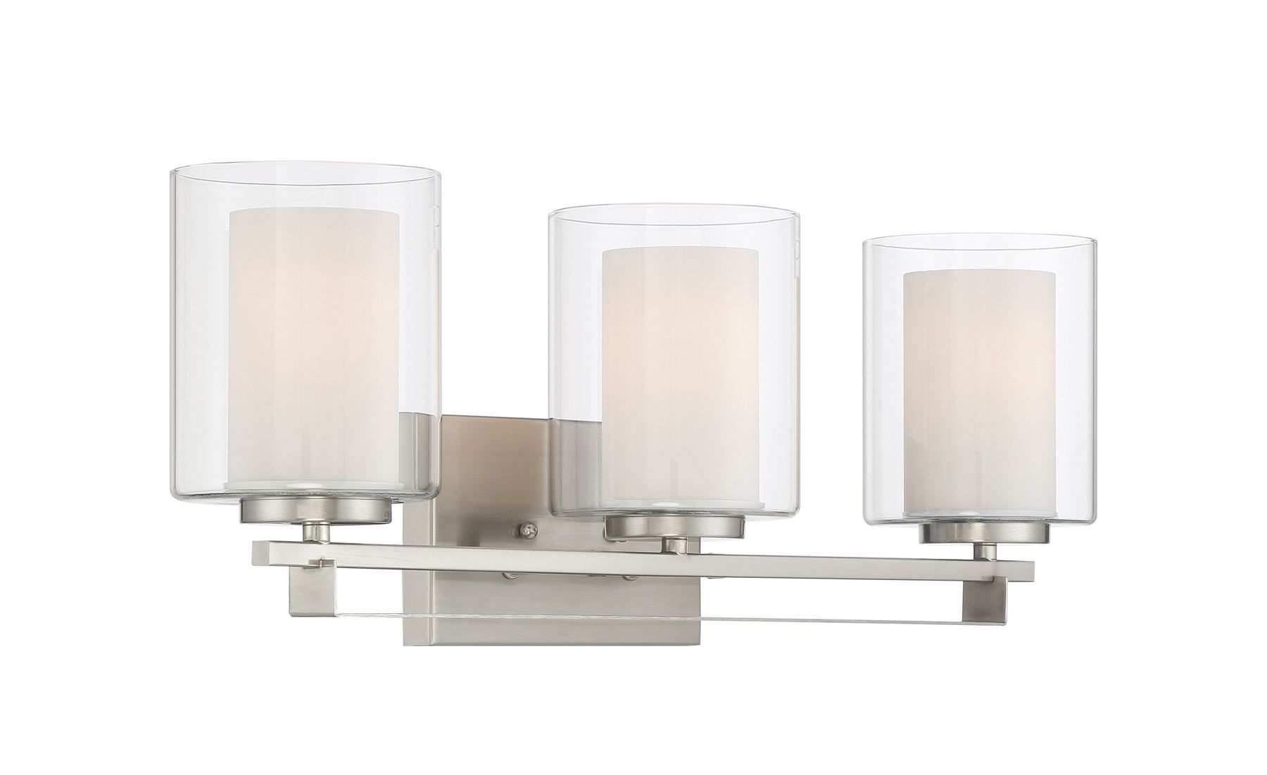 Image 5 Minka-Lavery Parsons Studio 3-Light Brushed Nickel Bath Bar more views