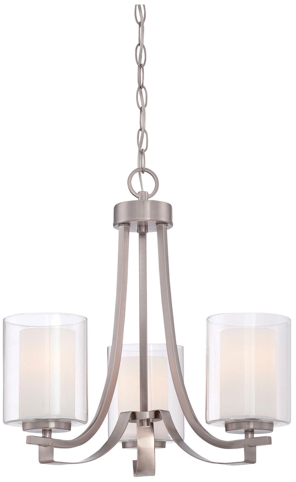 Minka-Lavery Parsons Studio 3-Light Brushed Nickel Mini Chandelier