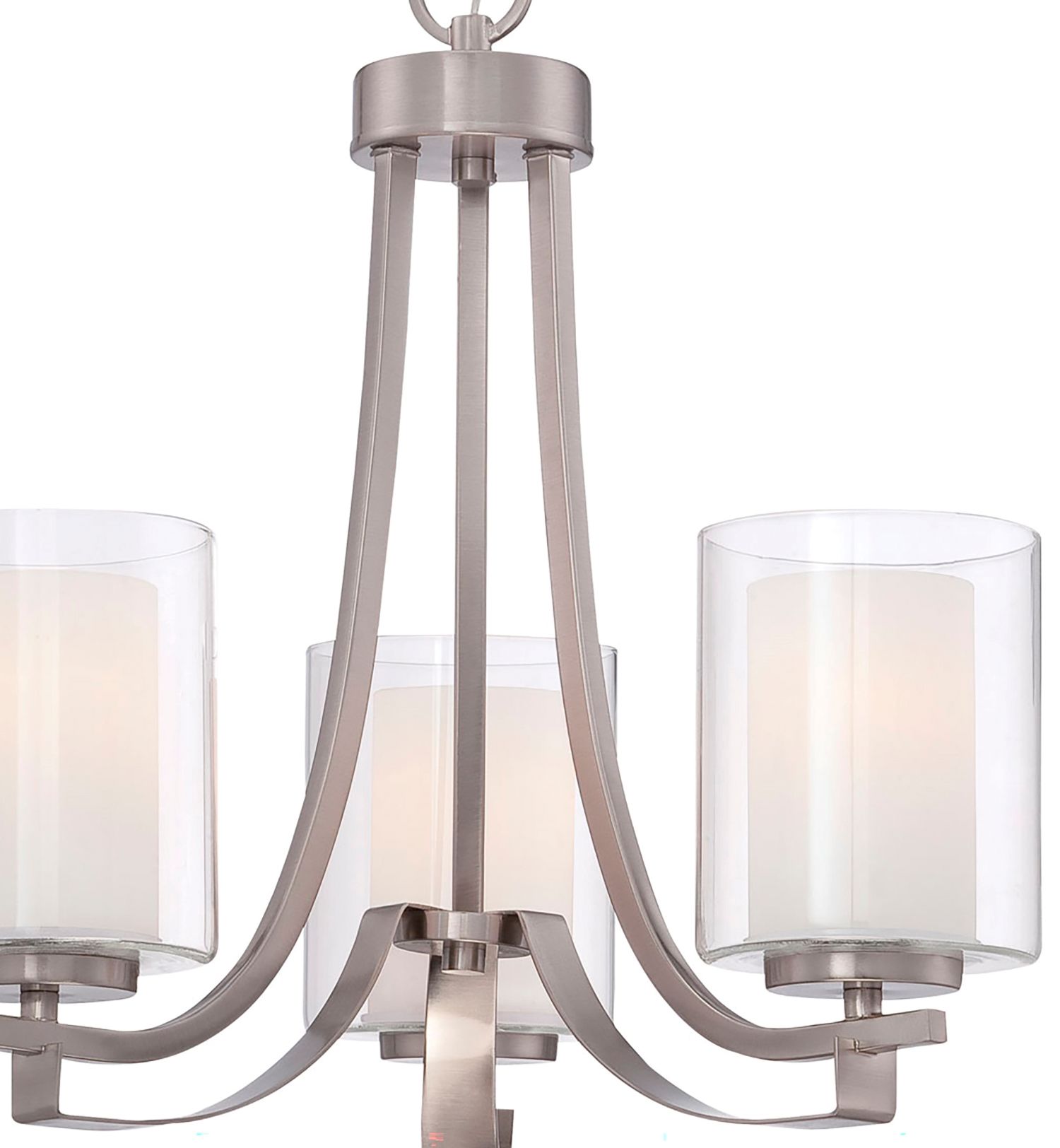 Image 6 Minka-Lavery Parsons Studio 3-Light Brushed Nickel Mini Chandelier more views