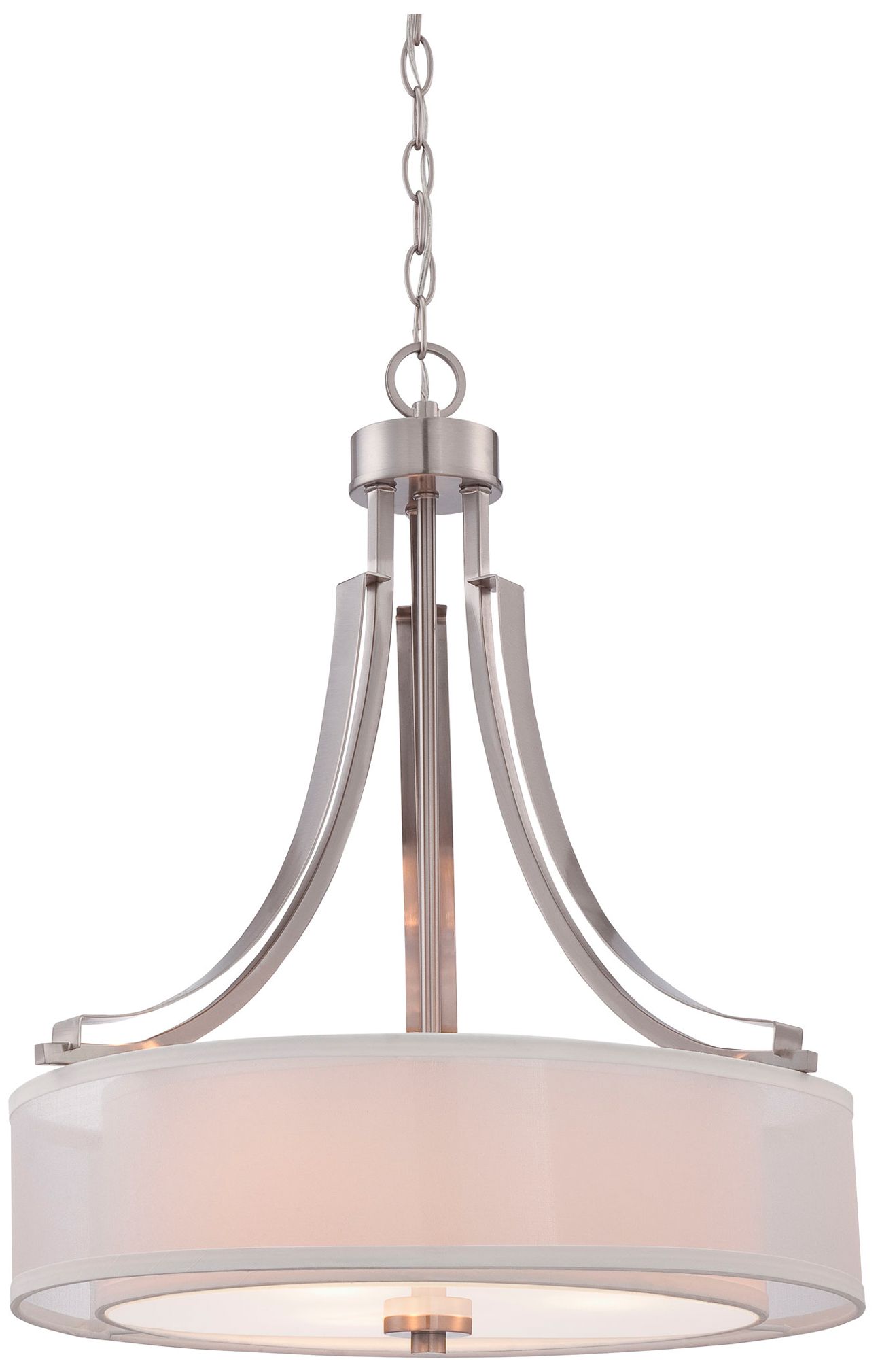 Image 3 Minka-Lavery Parsons Studio 3-Light Brushed Nickel Pendant