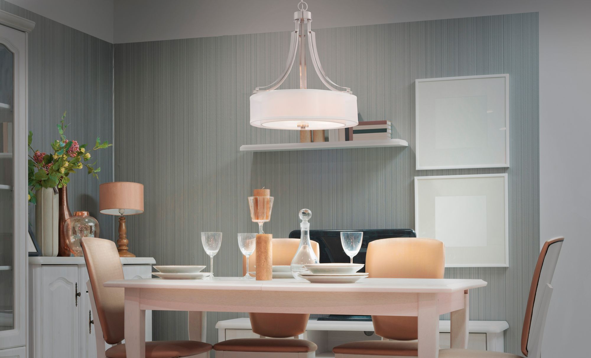 Image 5 Minka-Lavery Parsons Studio 3-Light Brushed Nickel Pendant more views