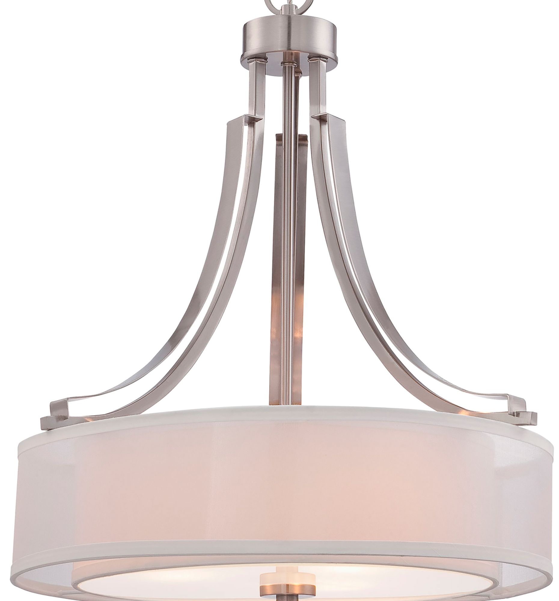 Image 7 Minka-Lavery Parsons Studio 3-Light Brushed Nickel Pendant more views