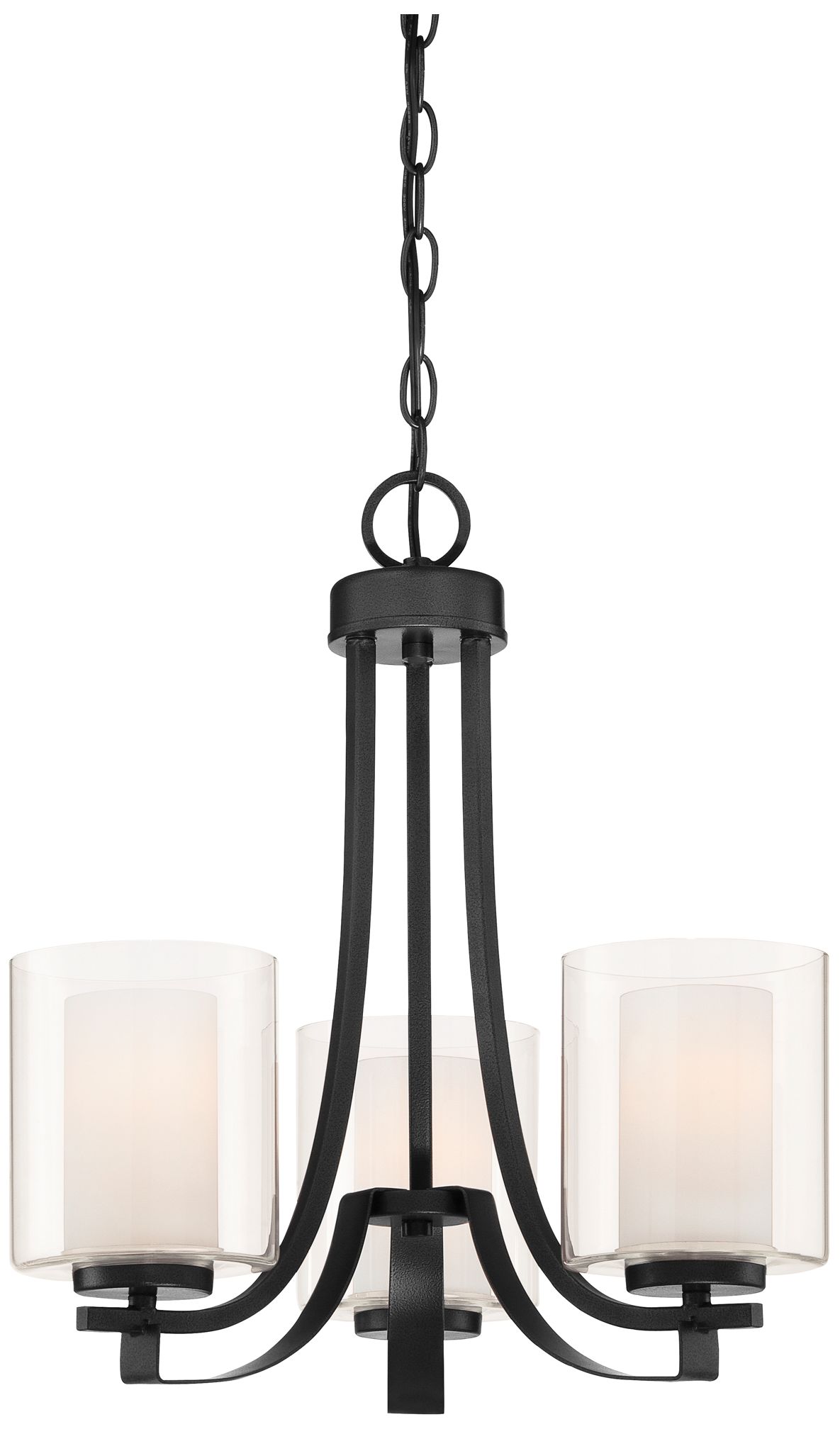 Minka-Lavery Parsons Studio 3-Light Sand Coal Chandelier