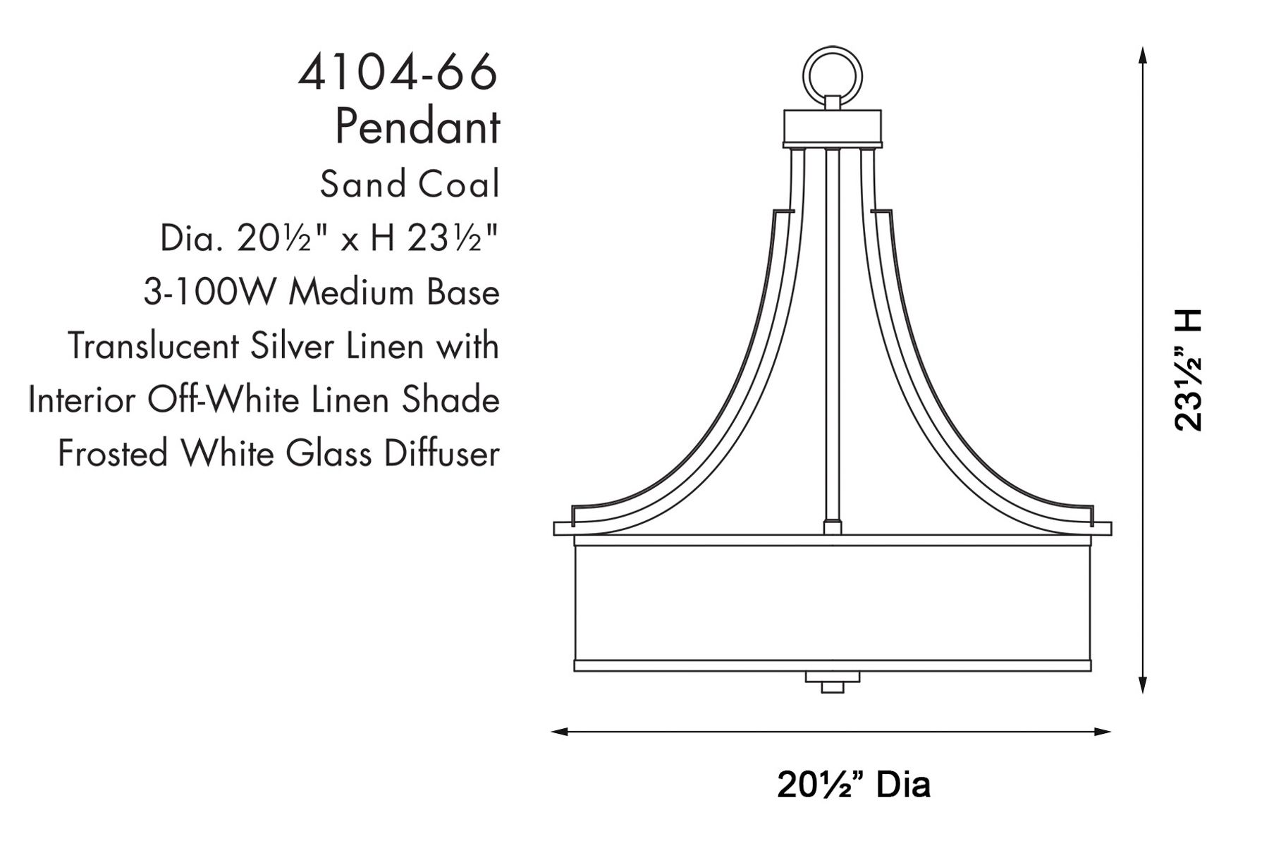 Image 3 Minka-Lavery Parsons Studio 3-Light Sand Coal Pendant more views