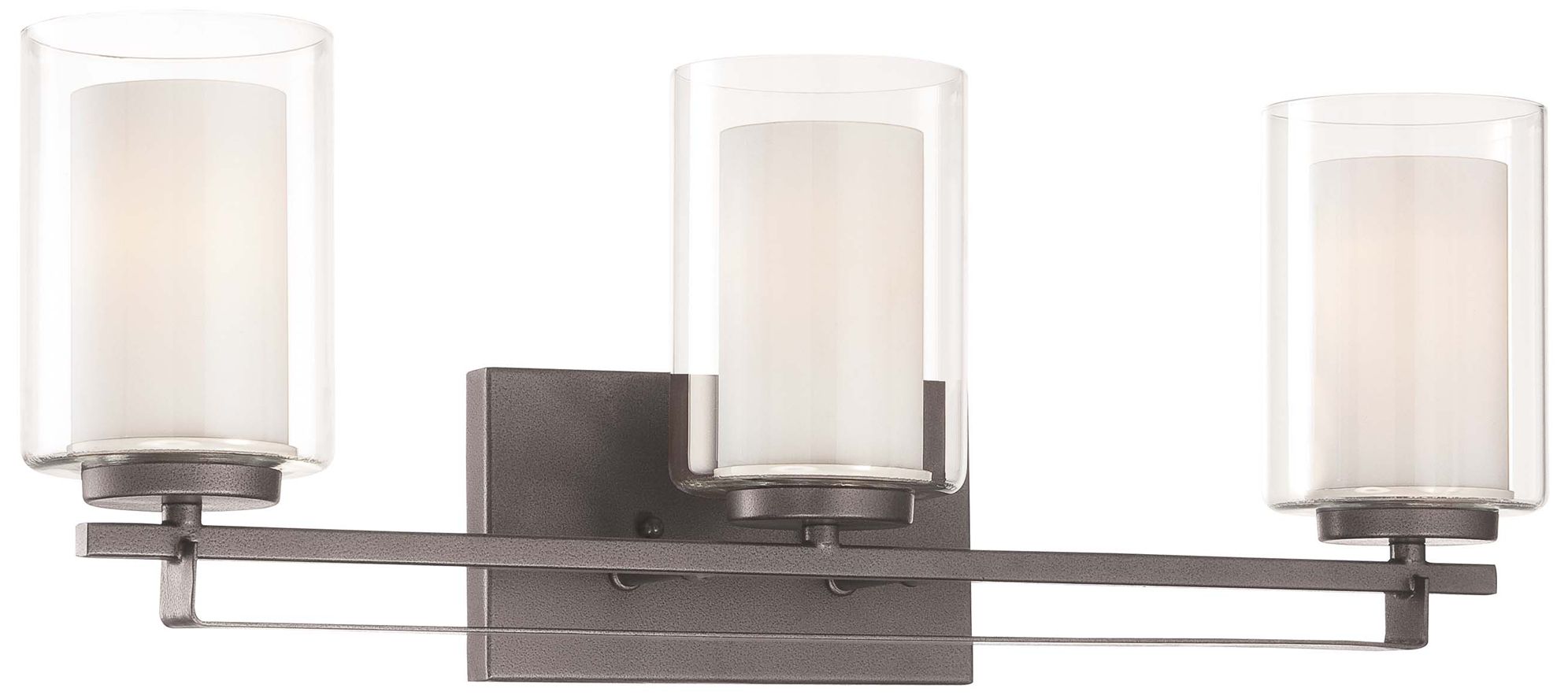 Minka-Lavery Parsons Studio 3-Light Smoked Iron Bath