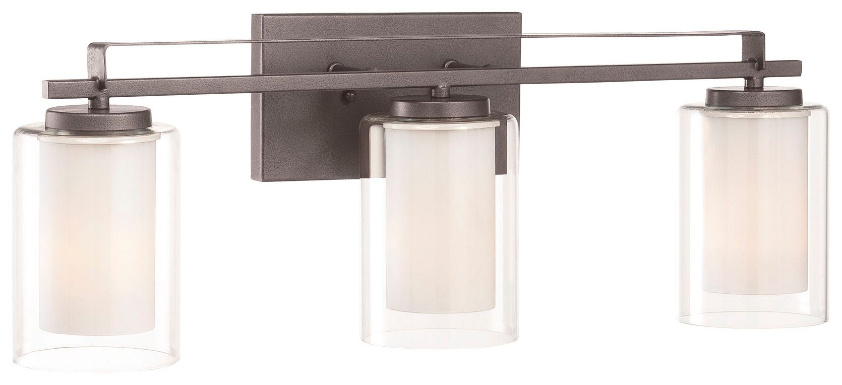 Image 2 Minka-Lavery Parsons Studio 3-Light Smoked Iron Bath more views