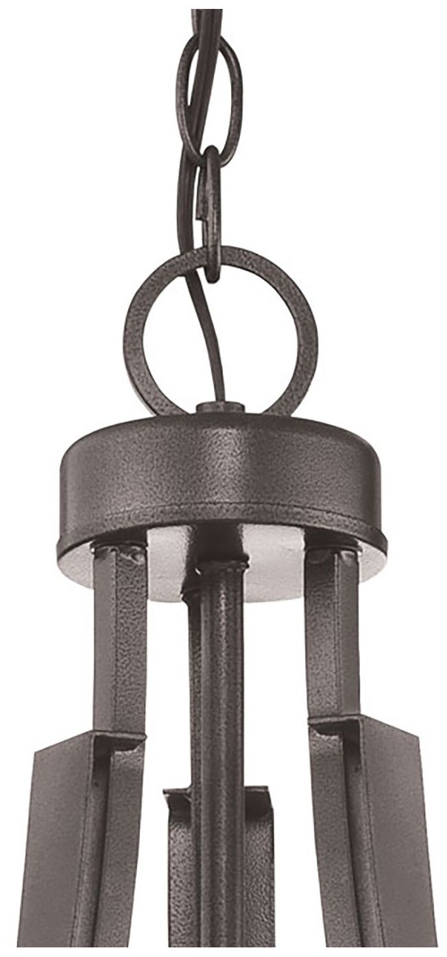 Image 6 Minka-Lavery Parsons Studio 3-Light Smoked Iron Pendant with Glass Shades more views