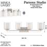 6_Minka-Lavery Parsons Studio 32 1/2" Wide Brushed Nickel Bath Bar more views