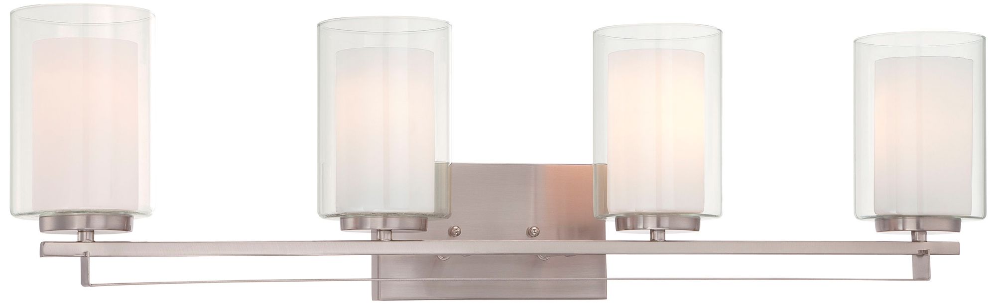 Minka-Lavery Parsons Studio 4-Light Brushed Nickel Bath Bar