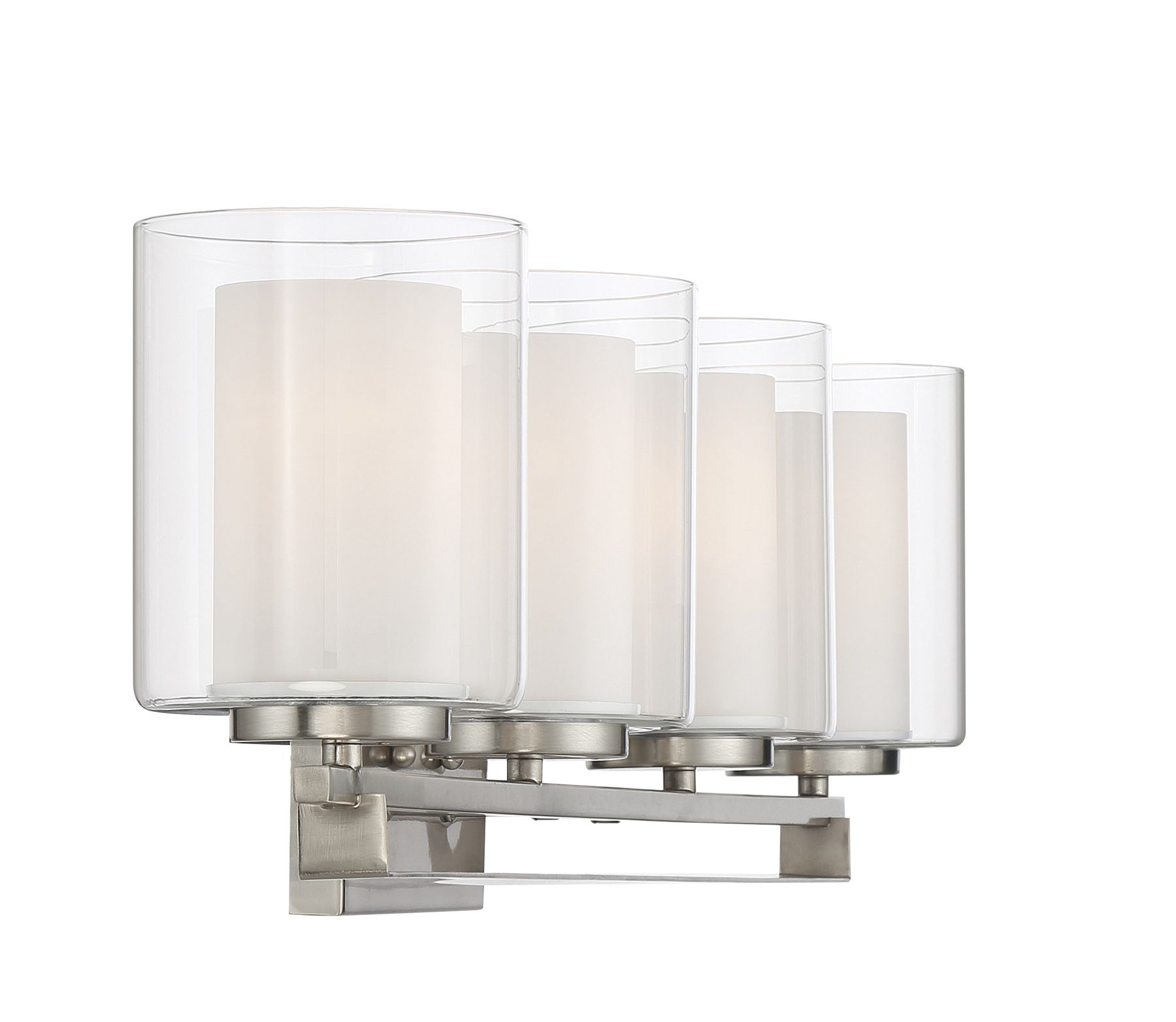 Image 2 Minka-Lavery Parsons Studio 4-Light Brushed Nickel Bath Bar more views